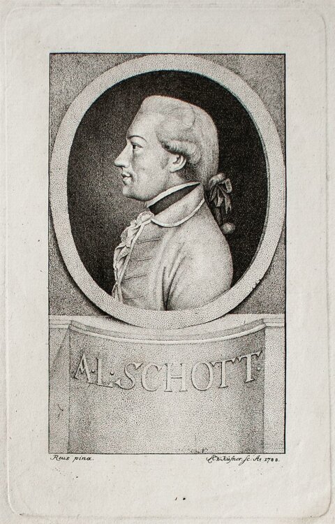 Abraham Wolfgang Küfner - Porträt A. L. Schott...