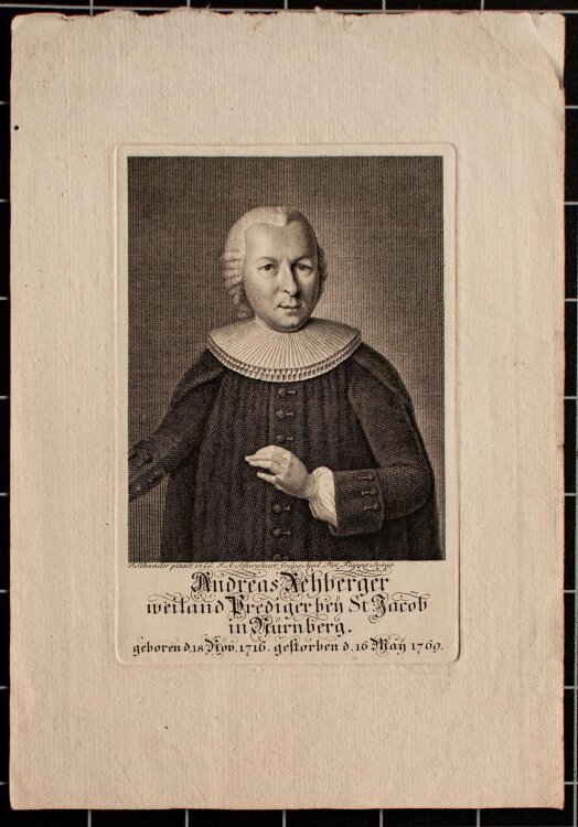 Johann Adam Schweickart - Porträt Andreas Rehberger...