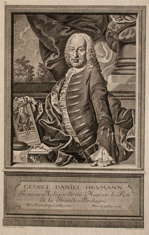Adam Ludwig Wirsing - Porträt Georg Daniel Heumann -...