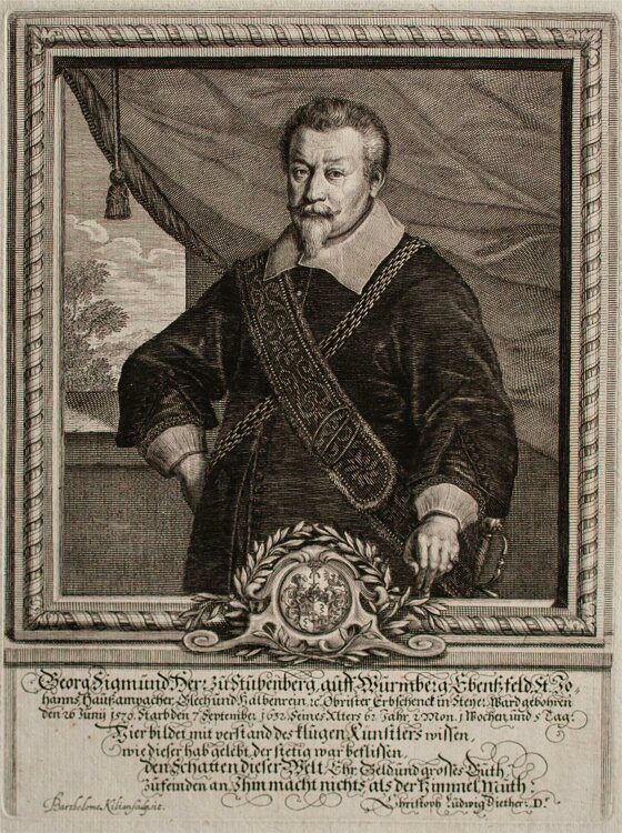 Bartholomäus Kilian - Porträt Georg Sigmund -...