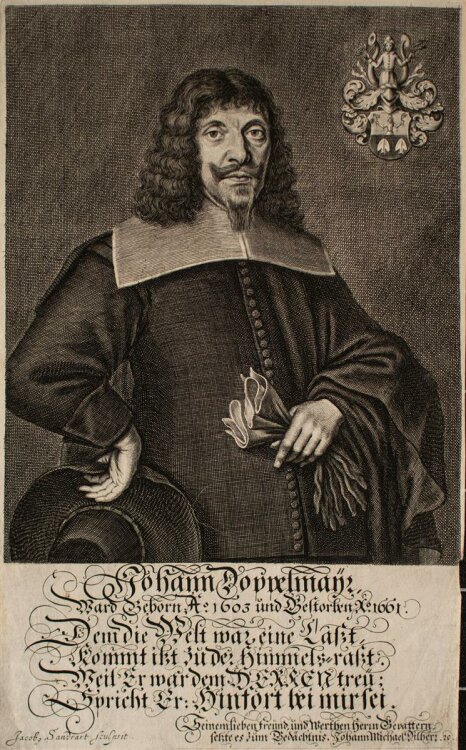 Jacob von Sandrart - Porträt Johann Doppelmayr -...