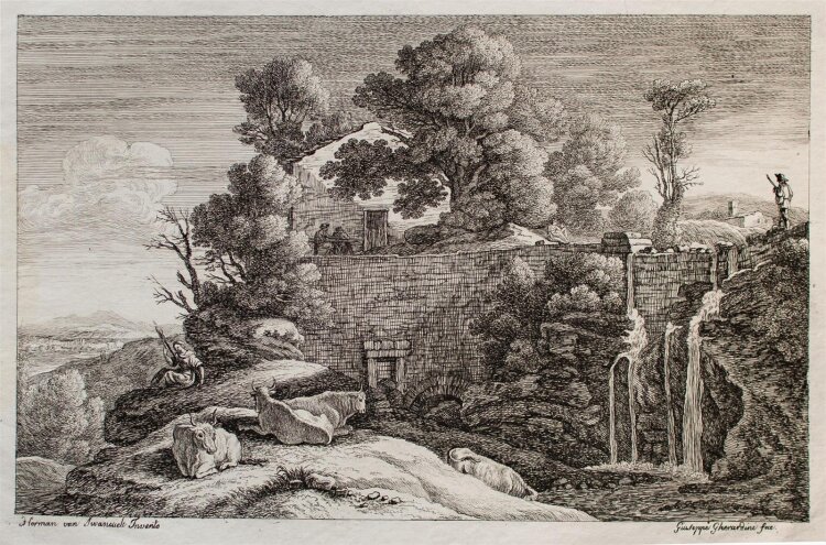 Giuseppe Gherardini - 3 Landschaften - Kupferstiche - o. J.