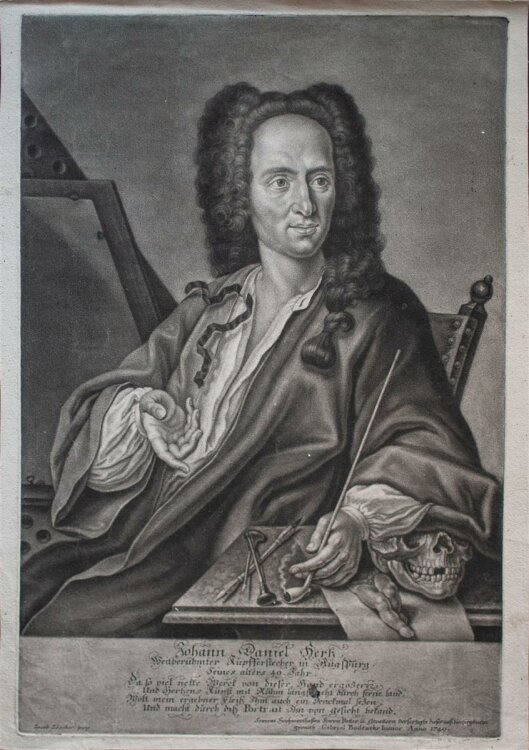 Gabriel Bodenehr - Porträt Johann Daniel Herz -...