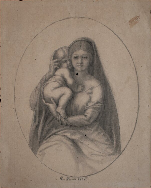 Johann Christian Lotsch - Mutter mit Kind (Maria mit...
