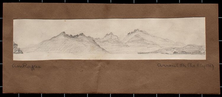 Unbekannter Künstler (A M Rapples?) - Arran (On the Clyde) - Bleistift - o.J.