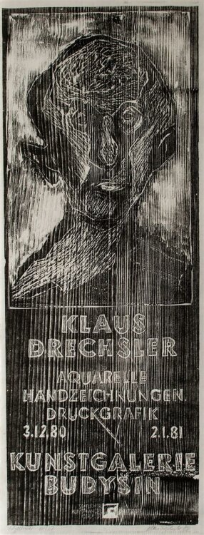 Klaus Drechsler - Kopf - Holzschnitt - 1980 - 17/27