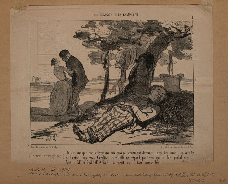 Honoré Daumier - Le Mari sassoupissant -...