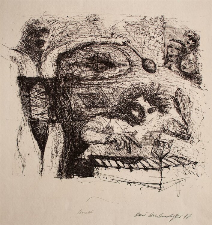 Claus Weidensdorfer - Duett - Lithographie - 1977 - 20/30