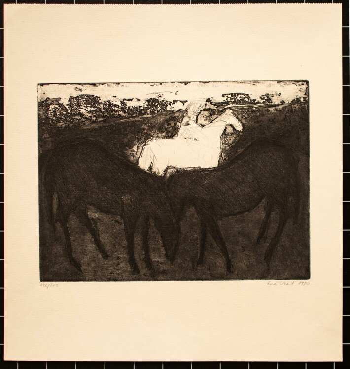 Eva Vent - Pferde - Radierung - 1980 - 136/200