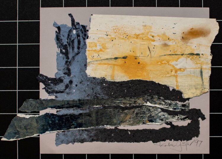 Karla Günter - Abstrakte Komposition - Collage - 1997