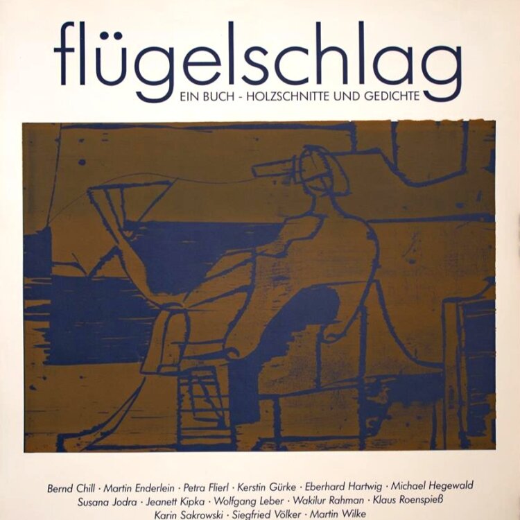 Wolfgang Leber - Fächerfrau - 1999 - Holzschnitt
