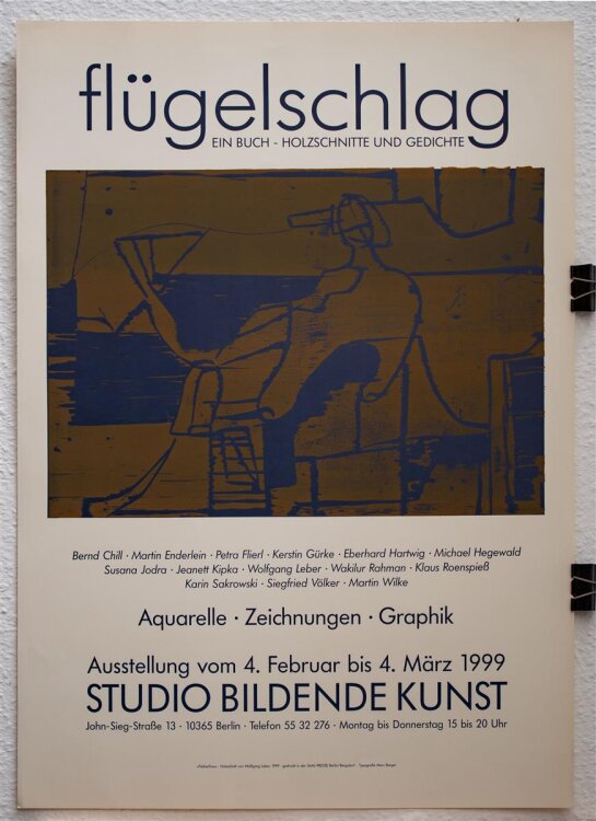Wolfgang Leber - Fächerfrau - 1999 - Holzschnitt