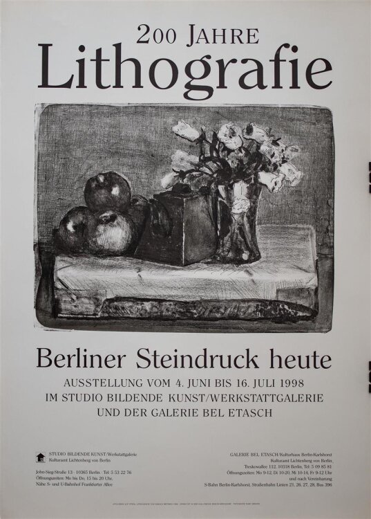 Harald Metzkes - Plakat - Lithografie - 1998