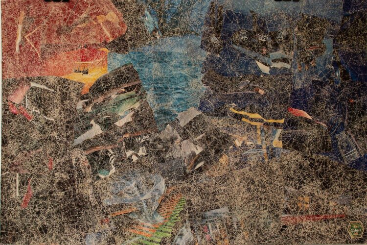 Unbekannt - abstrakte Komposition - Collage - 1991