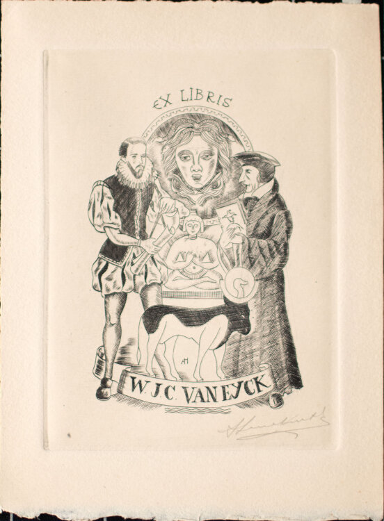Antoon Herckenrath - Ex Libris W. J. C. van Eyk -...