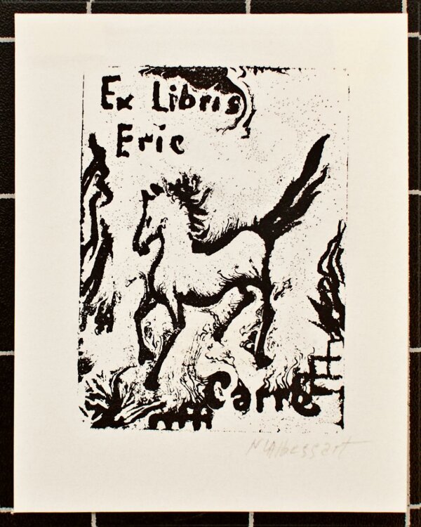 Marie Louise Albessart - Ex Libris Eric Carré - o.J. - Lithografie