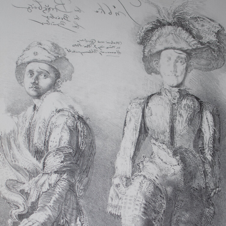 Werner Tübke - Ausstellungsplakat Brusberg - 1980 - Kreidelithografie