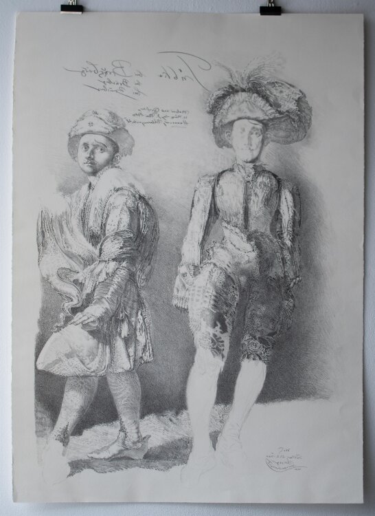 Werner Tübke - Ausstellungsplakat Brusberg - 1980 - Kreidelithografie