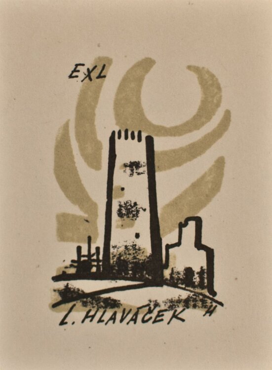 Stanislav Hlinovský - Ex Libris L. Hlavácek - Lithographie - o. J.