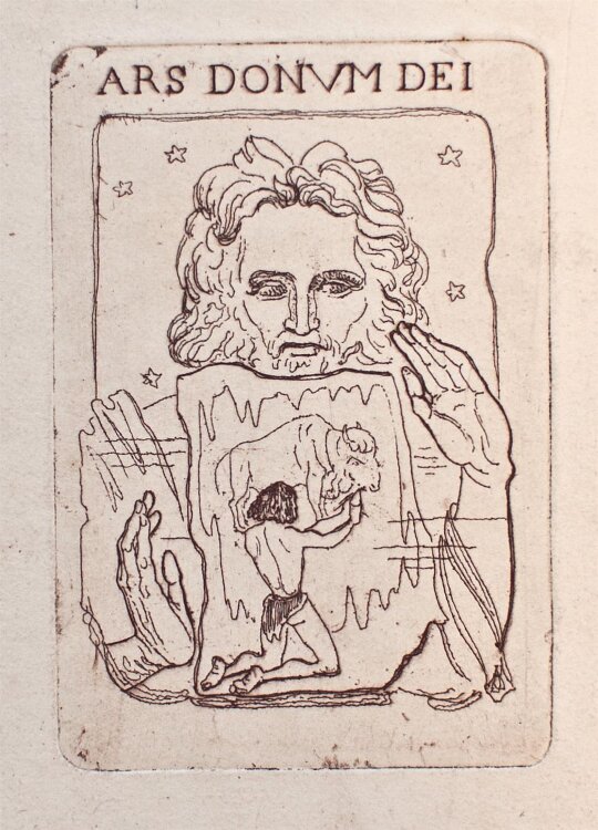 Alberto Helios Gagliardo - Ex Libris Ars Donum Dei - Radierung - o. J.