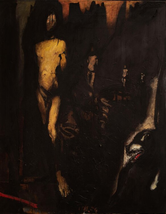 Heinrich Tessmer - Der Weg - Öl auf Leinwand - 1989