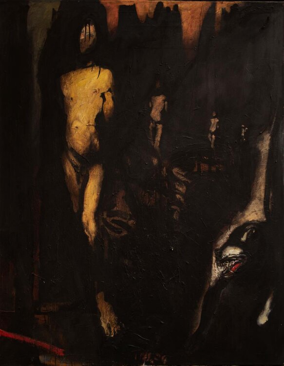 Heinrich Tessmer - Der Weg - Öl auf Leinwand - 1989