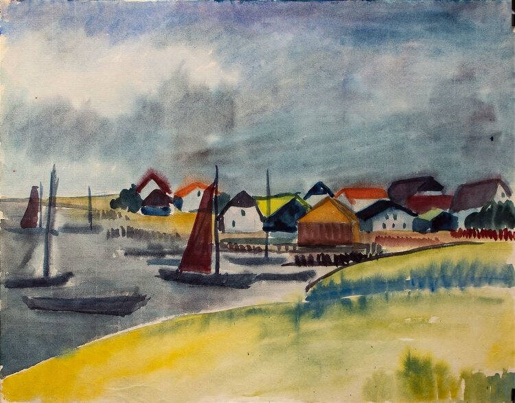 Gerhard Moll - Hiddensee - 1943 - Aquarell