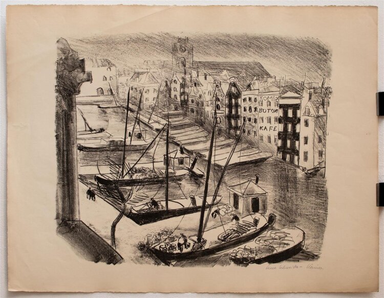 Lene Schneider-Kainer - Amsterdam - Lithografie - o.J.