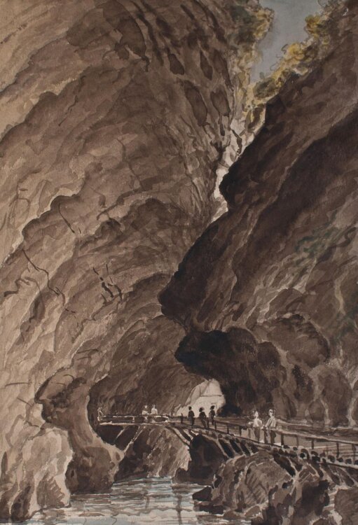unbekannt - Taminaschlucht, Schweiz - o.J. - Aquarell