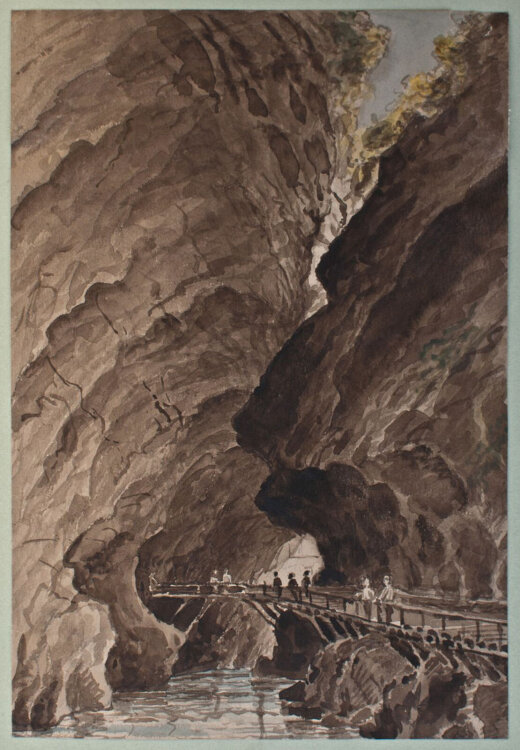 unbekannt - Taminaschlucht, Schweiz - o.J. - Aquarell