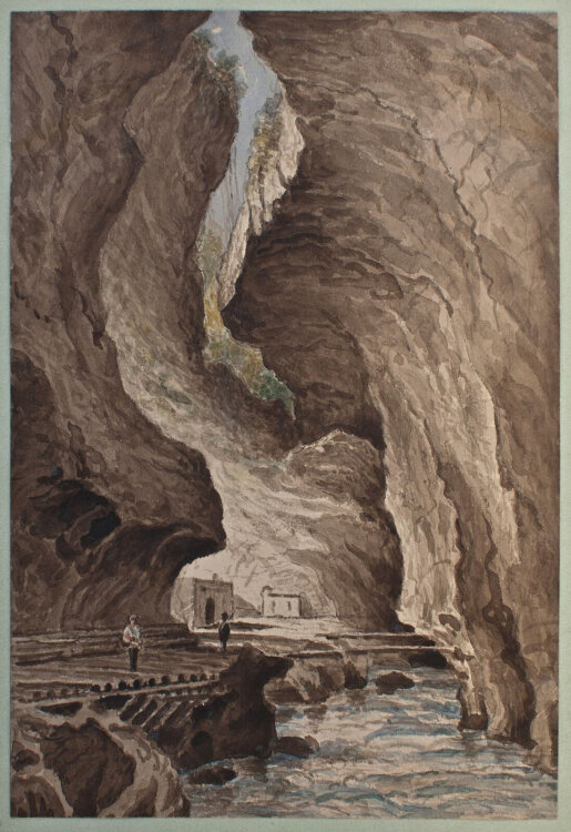 unbekannt - Taminaschlucht, Schweiz - o.J. - Aquarell