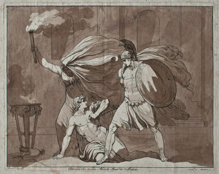 Bartolomeo Pinelli - Iason tötet Absirtus - o.J. - Radierung