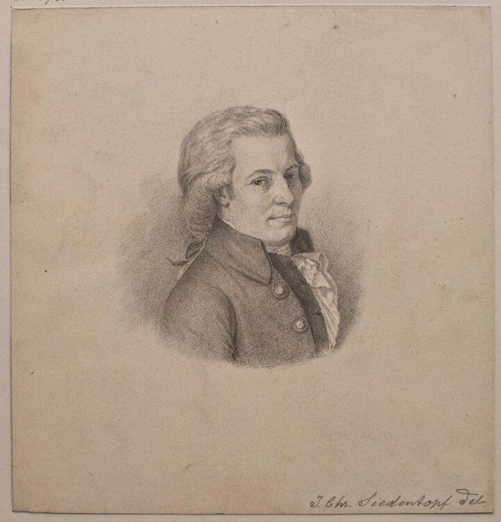 Christian Siedentopf - Männliches Porträt - Bleistift - o. J.