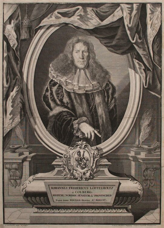 Andreas M Wolffgang - Porträt Johann Löffelholz - 1704 - Kupferstich