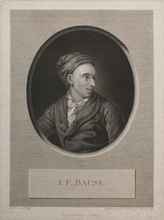 Ignaz Klauber - Porträt Johann Bause - 1795 -...
