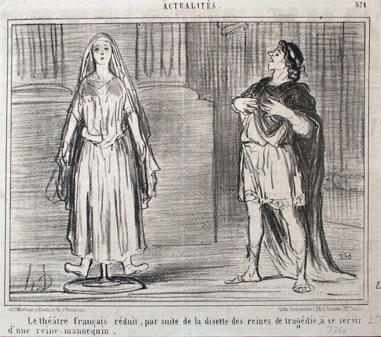 Honoré Daumier - Le théatre francais...