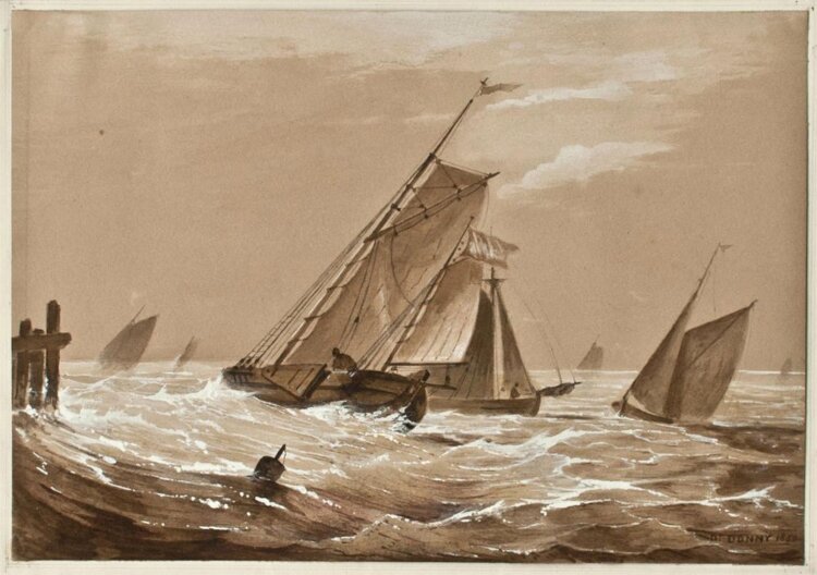 Désiré Donny - Stürmische See - 1850 -...