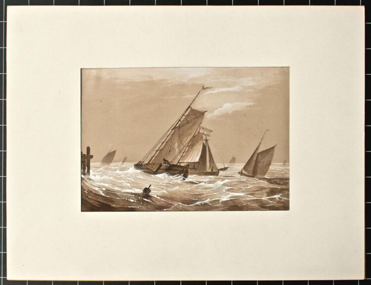 Désiré Donny - Stürmische See - 1850 -...