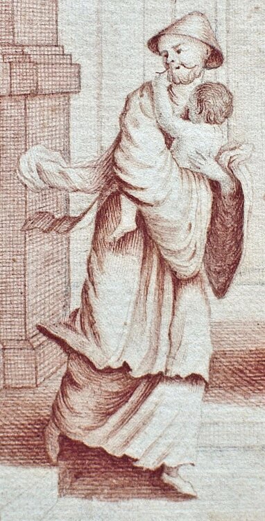 Friedrich Albrecht Annert - Auf der Flucht - 1781 - Tusche