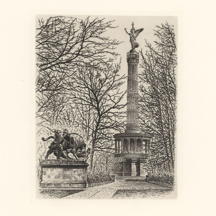 unbekannt - Siegessäule Tiergarten. - o.J.,...