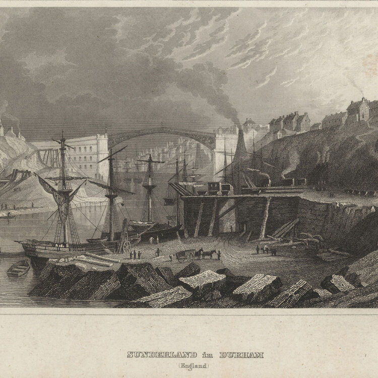 Johann Georg Martini - Sunderland in Durham. - 1847,...
