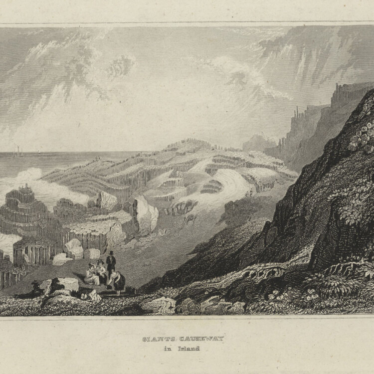 unbekannt - Giants Causeway in Irland. - o.J., Radierung