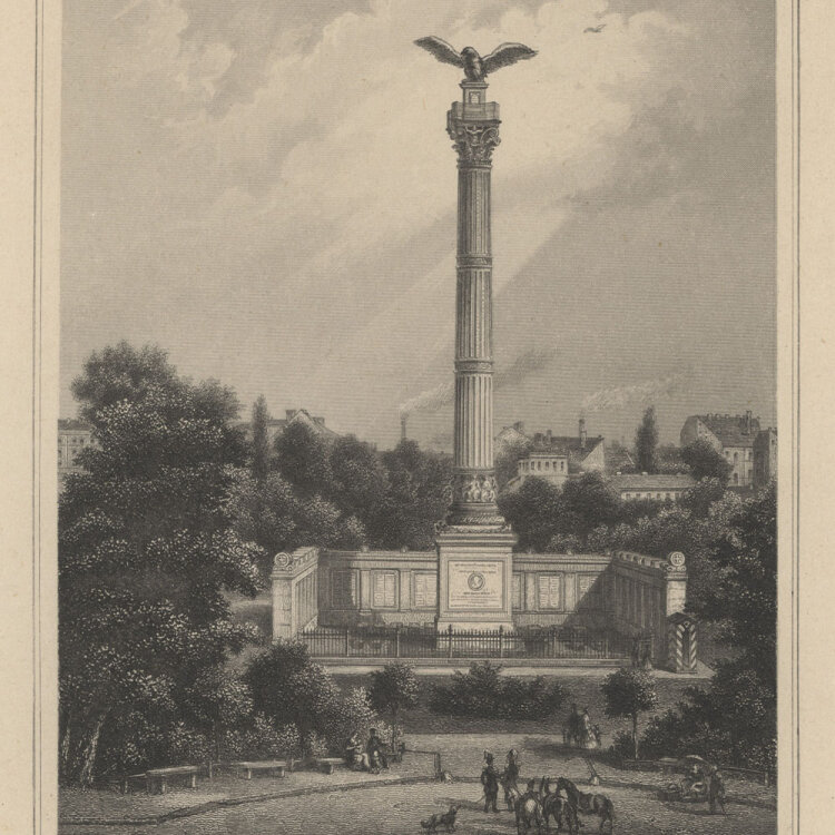 Georg Michael Kurz - Denkmal im Invalidenpark. - o.J.,...