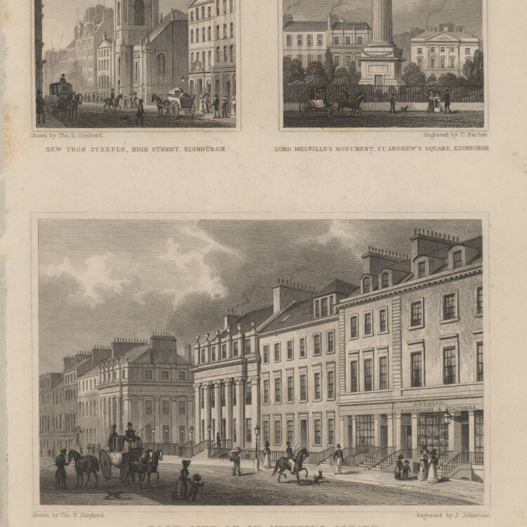 Thomas Hosmer Shepherd. - Ansichten aus Edinburgh. -...
