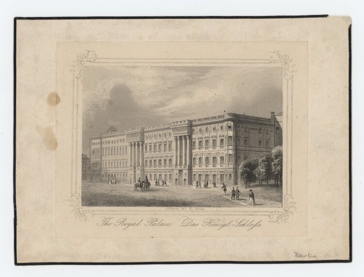 Albert Henry Payne - Das Königliche Schloss Berlin. - o.J., Radierung