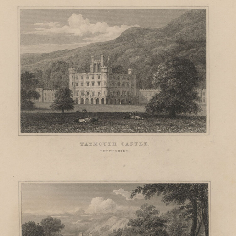 John Preston Neale - Taymouth Castle. - o.J., Radierung