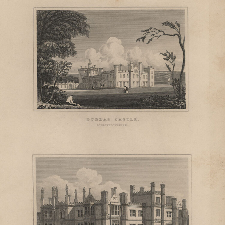 John Preston Neale - Ansichten aus Linlithgowshire. - o.J., Radierung