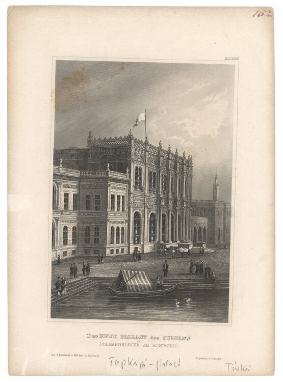 unbekannt - Der neue Palast des Sultans in Dolmabghdsche...