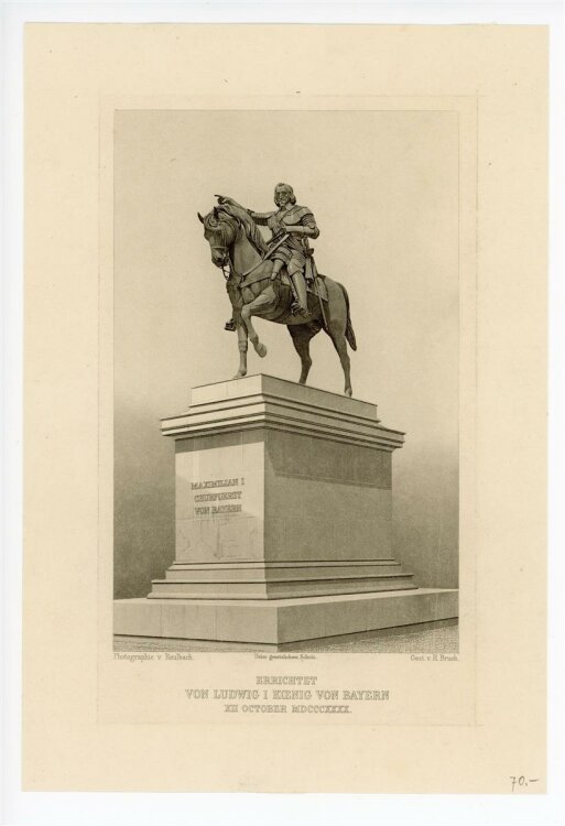 H. Bruch - Denkmal Maximilian I Kurfürst von Bayern...