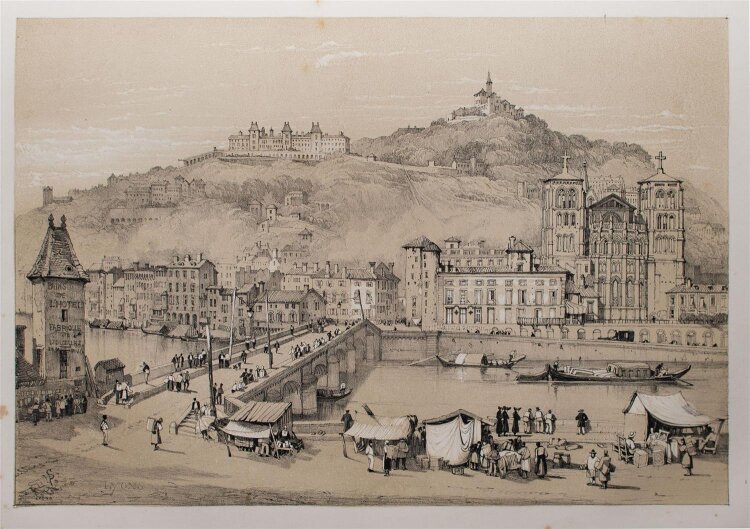 Samuel Prout - Skizzen Stadtansichten Frankreich Italien Schweiz - Buch - 1839